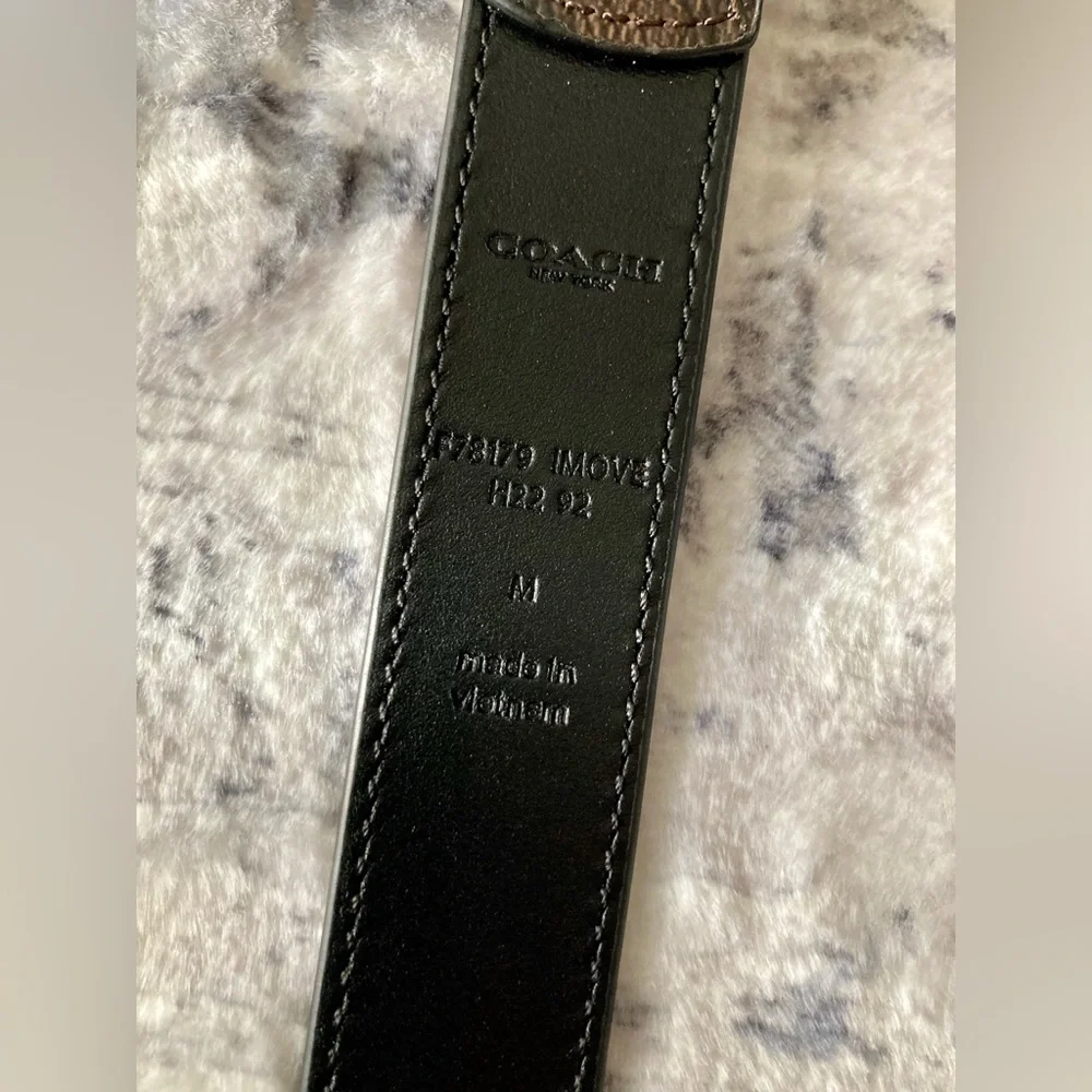 BUNDLE DEAl‼️ Coach Classic Belt Signature Canvas/Coach Pouch Signature Canvas - Picture 10 of 15